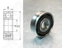 Подшипник 36100 (7000C) радиально-упорный шариковый 10-26-8 мм