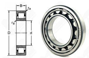 Подшипник 32215 (NU215) радиальный роликовый 75-130-25 мм