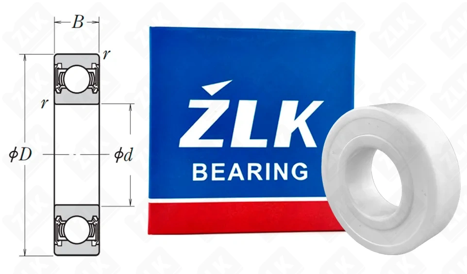 1000088 2RS (6882RS) ZLK керамический