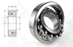 Подшипник 1320 (1320) радиальный шариковый самоустанавливающийся 100-215-47 мм