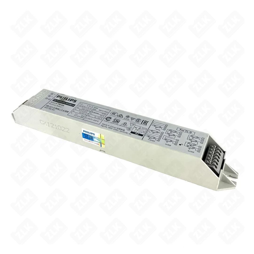 Аппарат пускорег.электрон.(ЭПРА) ЕВ-Ci-2 36W/1-4 18Вт 220-240В 50/60Гц Philips 