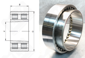 Подшипник 4162928 (NNU4928k) радиальный роликовый 140-190-50 мм