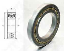 Подшипник 7000804Л (16804M) радиальный шариковый 20-32-4 мм