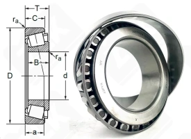 Подшипник 3007717 (33117) радиально-упорный роликовый конический 85-140-41 мм