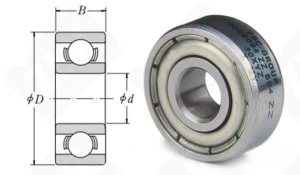 Подшипник 1000901 (61901,6901) радиальный шариковый 12-24-6 мм