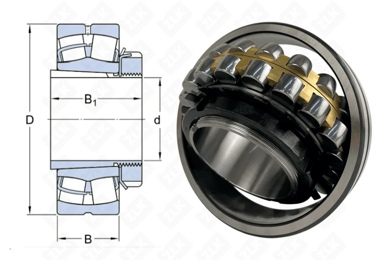 Подшипник роликовый 13516 Н (22218KMBW33+H318, 22218A) 80×160×65 мм Neutral