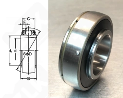 Подшипник 480207UK (UK207) шариковый 35-72-29/20 мм