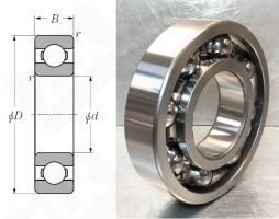 Подшипник 309 (6309) радиальный шариковый 45-100-25 мм