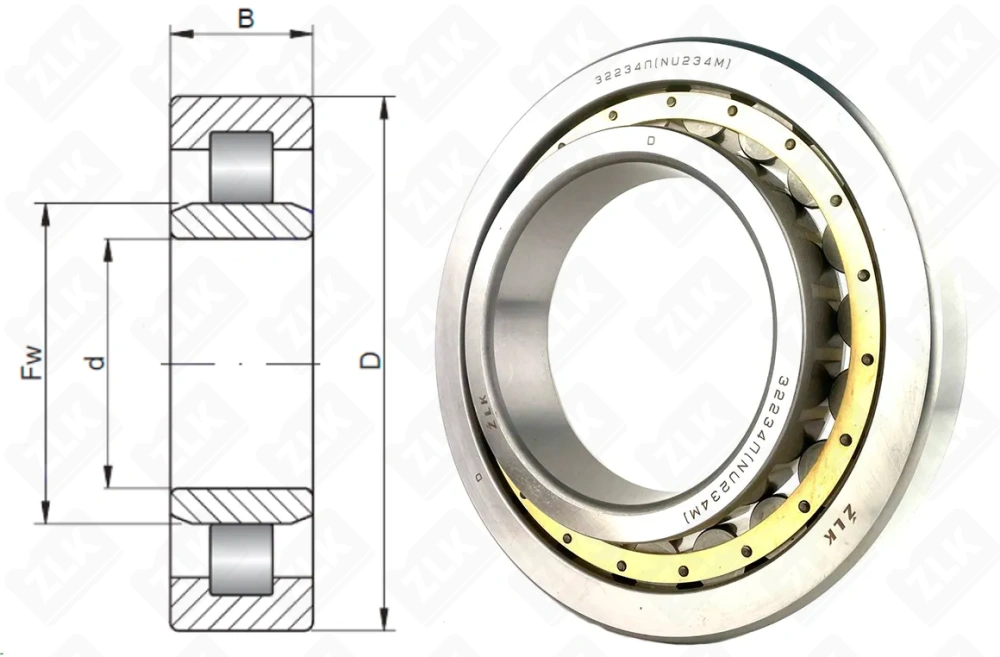 32234 Л (NU234M) ZLK