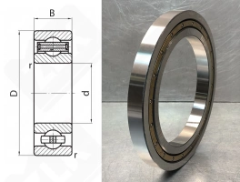 Подшипник 16128Л радиальный шариковый 16-30-128 мм