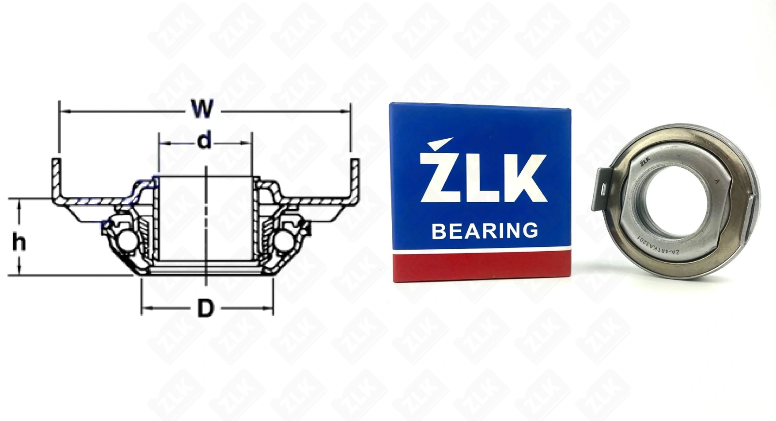 Подшипник шариковый  (48TKA3201) 31.8×70×33 мм ZLK