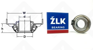 Выжимной подшипник 48TKA3201 упорный шариковый 31,8-70-33 мм