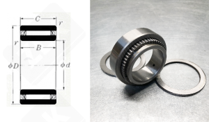 Подшипник 54708 (NA2040) радиальный игольчатый 40-66-22 мм