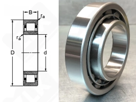 Подшипник 32207KM (NU207) радиальный роликовый 35-72-17 мм