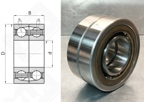 Подшипник 346202Е (7202A5TRDULP3) радиально-упорный шариковый 15-35-11 мм