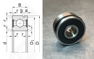 Подшипник шариковый  (B10-46D) 10×23×11 мм