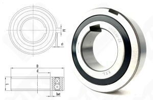 Подшипник UKCC40ZZ (CSK40PP) радиальный шариковый 40-80-22 мм