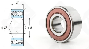Подшипник BD17-31T1XDDUM8CG01 радиально-упорный шариковый 17-40-17,5 мм
