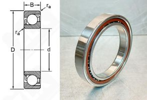 Подшипник BD130-1SA радиально-упорный шариковый 130-166-34/29,5 мм