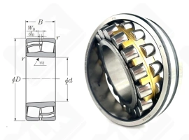 Подшипник 113513 Н (22213KMBW33,22213) радиальный роликовый самоустанавливающийся 65-120-31 мм