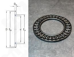 Подшипник AXK 5578 упорный игольчатый 55-78-3 мм
