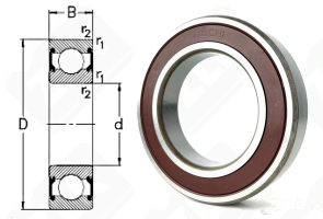 Подшипник 180111 (70) (60112NSEC3) радиальный шариковый 55-90-18 мм