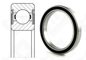 Подшипник 1000808 2RS (618082RS,68082RS) радиальный шариковый 40-52-7 мм