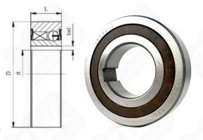 Подшипник UKC30-ZZ (CSK30P) радиальный шариковый 30-62-16 мм