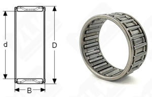Подшипник K25x30x13 радиальный игольчатый 25-30-13 мм