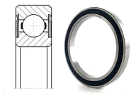 Подшипник шариковый 1000810 2RS (618102RS,68102RS) 50×65×7 мм Neutral