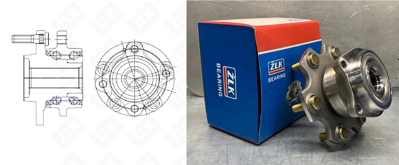 Подшипник шариковый  (VKBA7413) 32.2×168.8×96.5 мм ZLK
