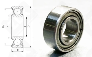 Подшипник 1000089 (689ZZ) радиальный шариковый 9-17-4 мм