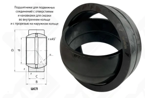 Подшипник ШСП180 K (GE180ES) шарнирный 180-260-105 мм
