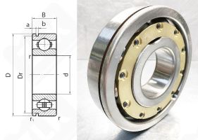 Подшипник 170412Л (6412NM) радиальный шариковый 60-150-35 мм