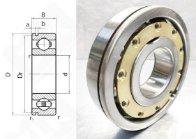 Подшипник 170412Л (6412NM) радиальный шариковый 60-150-35 мм