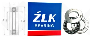 Подшипник 8205 (51205) упорный шариковый 25-47-15 мм