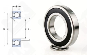 Подшипник 180213 (62132RS) радиальный шариковый 65-120-23 мм