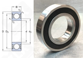 Подшипник 180707 радиальный шариковый 35-80-23 мм