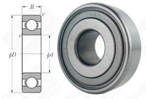 Подшипник 205KRP2 шариковый 19,202-52-21,107 мм