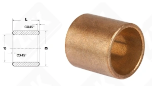 Втулка скольжения BNZ162225 (PBM162225) ISKRA 16-22-25 мм