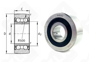 Подшипник LR5203NPPU радиально-упорный шариковый 17-47-17,5 мм