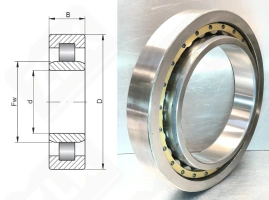 Подшипник 32144 Л (NU1044M) радиальный роликовый 220-340-56 мм