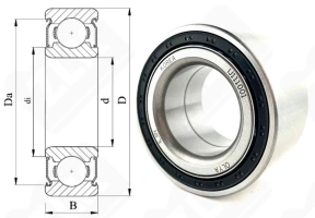 Подшипник IJ111001 (8BWD19CA98SA) радиально-упорный шариковый 38,1-70-37 мм