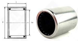 Подшипник BK2538 радиальный игольчатый 25-32-38 мм