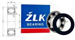 Подшипник 180101 (60012RS) радиальный шариковый гибридный 12-28-8 мм