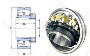 Подшипник 13512 Н (22213KMBW33+H313,22213CAKW33+H313) радиальный роликовый самоустанавливающийся 60-120-31/50 мм