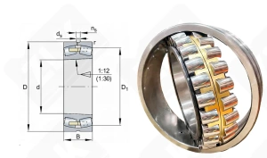 Подшипник 3003152 Н (23052MBW33) радиальный роликовый самоустанавливающийся 260-400-104 мм