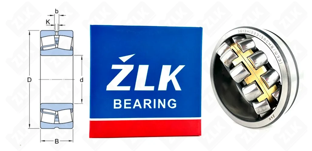 Подшипник роликовый 3613 H (22313CA/W33, 22313MB/W33) 65×140×48 мм ZLK