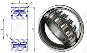 Подшипник 53524 Н (22224EW33) радиальный роликовый самоустанавливающийся 120-215-58 мм