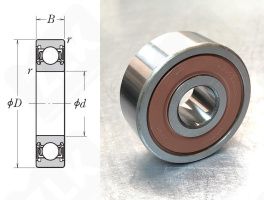 Подшипник B17-123T1XDDG8C3E радиальный шариковый 17-52-21 мм